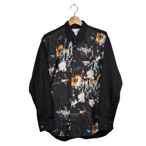 Comme Des Garcons Shirt X Futura Collaboration Artwork Print Long Sleeves Shirt